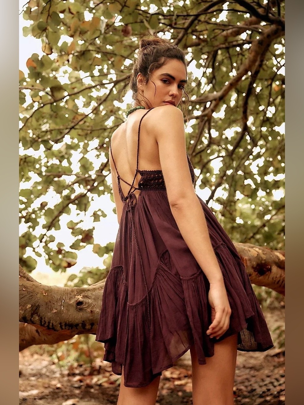 💜Firm price💜free people sandoll cotton mini dress